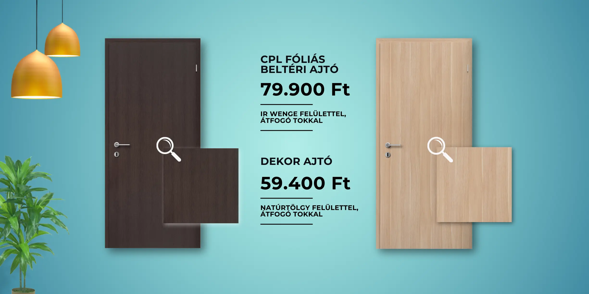 IR-WENGE CPL beltéri ajtó akció